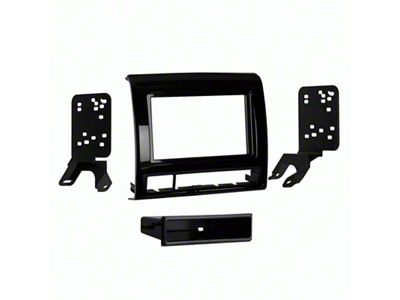Single-DIN Stereo Installation Kit; High Gloss Charcoal (12-15 Tacoma)