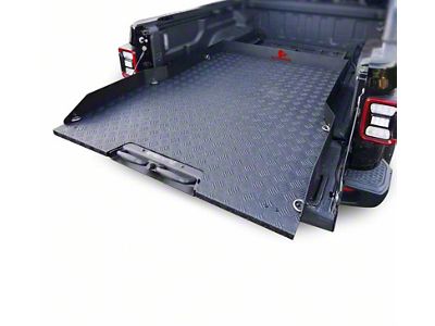 Slide Tray; Textured Black (16-25 Tacoma)