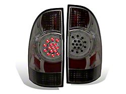 LED Tail Lights; Chrome Housing; Smoked Lens (05-06 Tacoma)