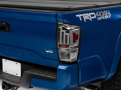 Raxiom LED Tail Lights; Chrome Housing; Smoked Lens (16-23 Tacoma)