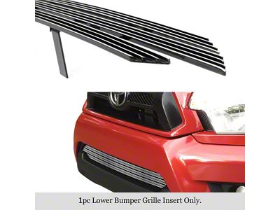 Stainless Steel Billet Lower Bumper Grille Overlay; Polished (12-15 Tacoma, Excluding X-Runner)