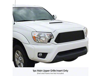 Stainless Steel Billet Lower Grille; Black (12-15 Tacoma)