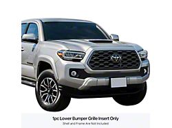 Stainless Steel Billet Lower Overlay Grille; Black (16-23 Tacoma)