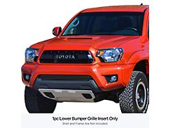 Stainless Steel Billet Lower Overlay Grille; Black (12-15 Tacoma, Excluding X-Runner)