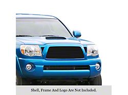 Stainless Steel Billet Upper Grille; Black (05-10 Tacoma)