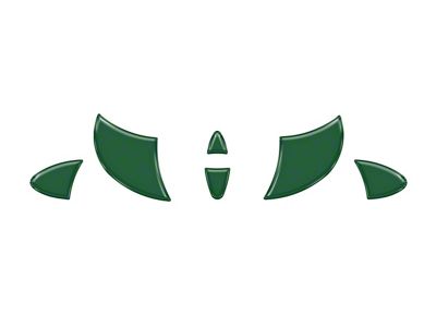 Steering Wheel Emblem Inserts; Army Green (16-23 Tacoma)
