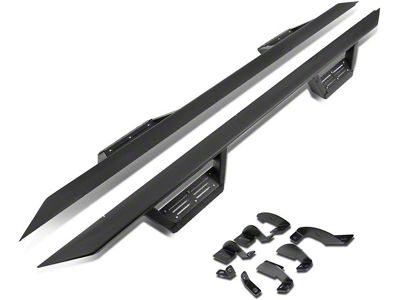 Drop Step Side Step Bars; Textured Black (05-21 Tacoma Access Cab)