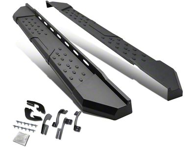 5.50-Inch Running Boards; Matte Black (05-21 Tacoma Access Cab)