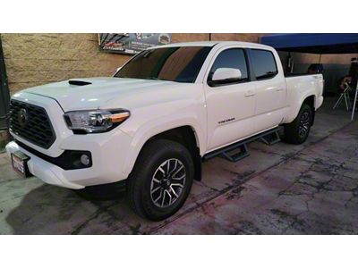 STX Drop Side Step Bars; Black (05-23 Tacoma Double Cab)