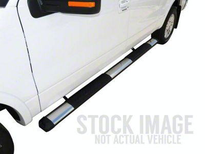 STX400 Running Boards; Rocker Mount; Black (05-23 Tacoma Double Cab)
