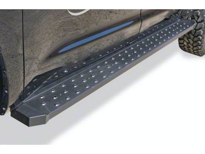 STX600 Running Boards; Rocker Mount; Black (24-25 Tacoma Double Cab)