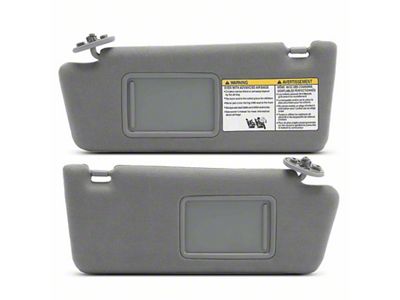 Sun Visor Set; Gray (05-15 Tacoma)
