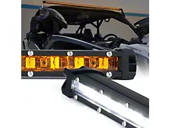 Sunrise Series 8-Inch Single Row LED Light Bar with Amber Backlight; 45-Degree Spread Beam (Universal; Some Adaptation May Be Required)