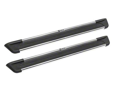 Sure-Grip Running Boards; Brushed Aluminum (05-23 Tacoma Regular Cab)