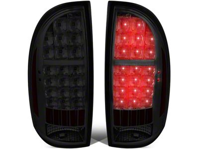 LED Tail Lights; Chrome Housing; Smoked Lens (05-15 Tacoma w/ Factory Halogen Tail Lights)