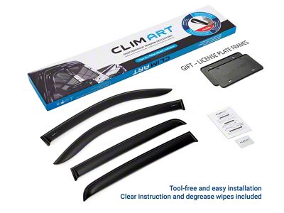 Tape-On Window Deflectors (16-23 Tacoma Double Cab)