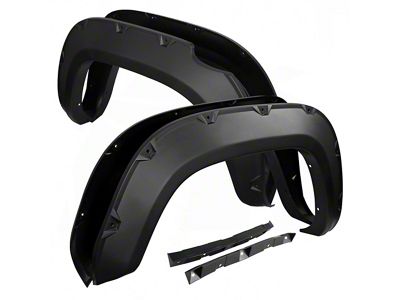 Terrain Fender Flares; Smooth Matte Black (16-23 Tacoma)