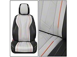 Touring Series Front Seat Covers; Gray/Black (Universal; Some Adaptation May Be Required)