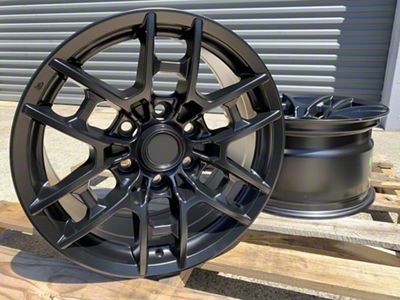 TR4 Matte Black 6-Lug Wheel; 17x8; 15mm Offset (16-23 Tacoma)
