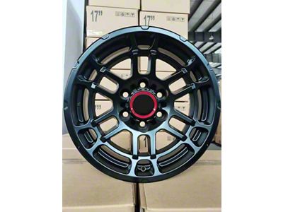 TR5 Matte Black 6-Lug Wheel; 17x9; -12mm Offset (16-23 Tacoma)