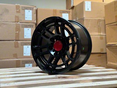 TR6 Matte Black 6-Lug Wheel; 17x9; 0mm Offset (16-23 Tacoma)