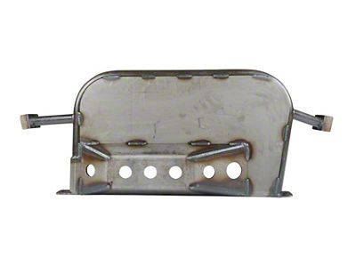 Transfer Case and Exhaust Skid Plate; Bare Steel (05-23 Tacoma)