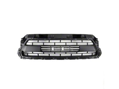 TRD Pro Style Upper Replacement Grille with Grille Lights; Black (12-15 Tacoma)