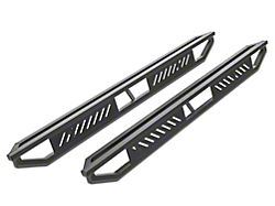 Rocker Armor Side Step Bars; Matte Black (05-23 Tacoma Access Cab)