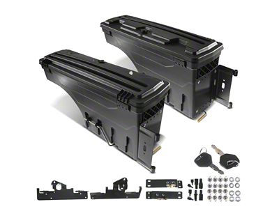 Truck Bed Swing-Out Storage Box; Driver and Passenger Side (05-23 Tacoma)