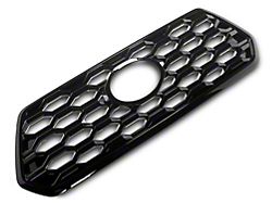 Chrome Delete Upper Grille Overlay; Gloss Black (20-23 Tacoma TRD Sport, TRD Off-Road)