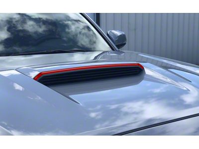 Upper Hood Scoop Line Accent; Matte TRD Red (16-23 Tacoma)