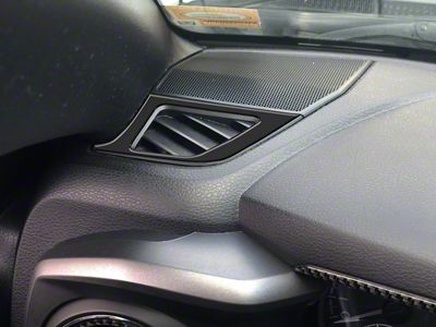 Upper Vent Accent Trim; Gloss Black (16-23 Tacoma)