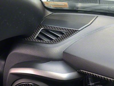Upper Vent Accent Trim; Raw Carbon Fiber (16-23 Tacoma)