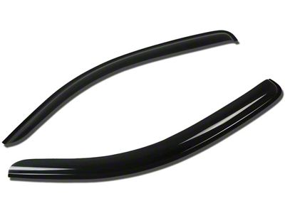 Window Visors; Dark Smoke; Front (05-15 Tacoma Access Cab)