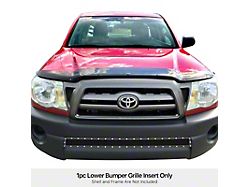 Wire Mesh Rivet Lower Bumper Grille Overlay; Black (05-11 Tacoma)