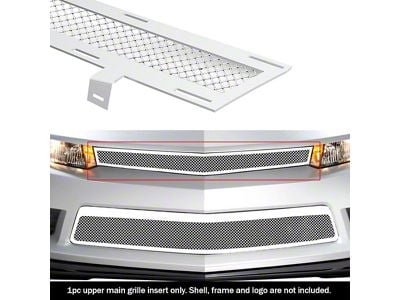 Wire Mesh Upper Replacement Grille; Black (16-17 Tacoma w/o Front Sensor)