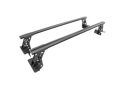 Go Rhino XRS Cross Bars; Textured Black (16-25 Tacoma)