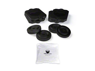 Teraflex 0.50-Inch Front and Rear Bump Stop Strike Pad Shim Kit (18-25 Jeep Wrangler JL)