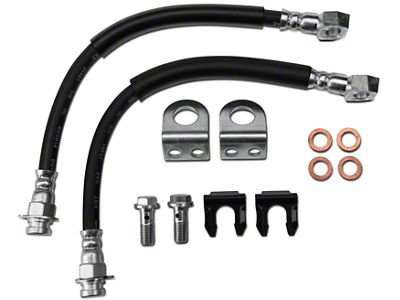 Teraflex Rear Disc Brake Hose Kit (87-01 Jeep Wrangler YJ & TJ)