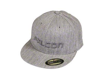 Falcon Shocks Premium FlexFit Flat Visor Hat; Heather Gray