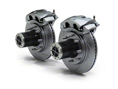 Teraflex Front 8-Lug Locking Hub Conversion Kit with Big Brakes and Slotted Rotors (07-18 Jeep Wrangler JK)