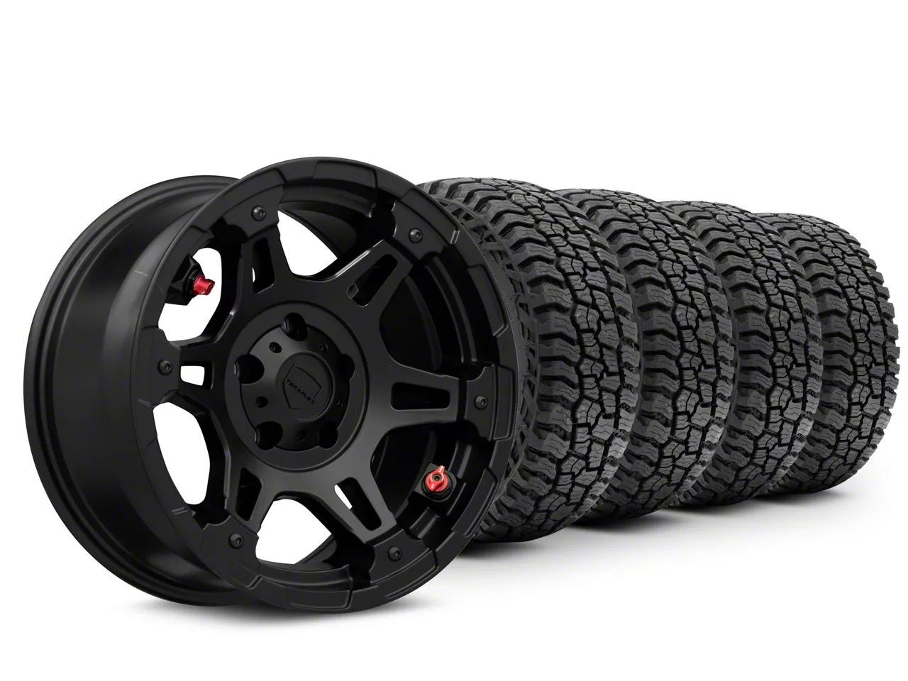 XD Jeep Gladiator FMJ Satin Black with Dark Tint Wheel; 17x9
