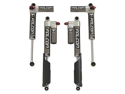 Falcon Shocks SP2 3.3 Fast Adjust Piggyback Front and Rear Shocks for 0 to 1.50-Inch Lift (20-25 3.6L Jeep Gladiator JT, Excluding Mojave)