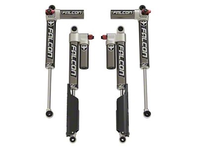 Falcon Shocks SP2 3.3 Fast Adjust Piggyback Front and Rear Shocks for 2 to 3-Inch Lift (20-25 3.6L Jeep Gladiator JT, Excluding Mojave)