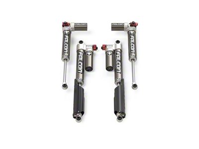 Falcon Shocks SP2 3.3 Fast Adjust Piggyback Front and Rear Shocks for 0 to 1.50-Inch Lift (21-25 3.0L EcoDiesel Jeep Gladiator JT)