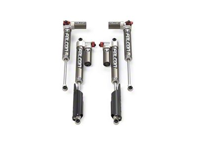 Falcon Shocks SP2 3.3 Fast Adjust Piggyback Front and Rear Shocks for 2 to 3-Inch Lift (21-25 3.0L EcoDiesel Jeep Gladiator JT)