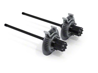 Teraflex 44 Wide Rear Axle 8-Lug Full-Float Conversion and Slotted Big Rotors; 35-Spline (07-18 Jeep Wrangler JK Sport, Sahara)