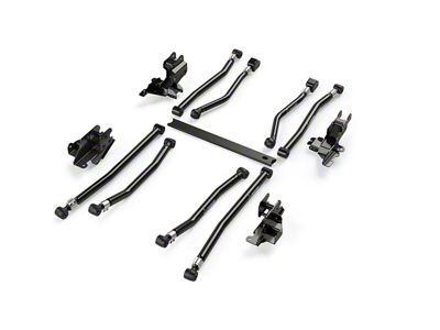 Teraflex Alpine Long Adjustable Front and Rear Control Arm and Bracket Kit for 3 to 6-Inch Lift (18-25 Jeep Wrangler JL 4-Door)