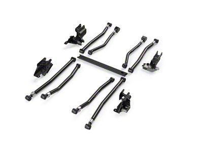 Teraflex Alpine Long Adjustable Front and Rear Control Arm and Bracket Kit for 3 to 6-Inch Lift (18-25 Jeep Wrangler JL 2-Door)