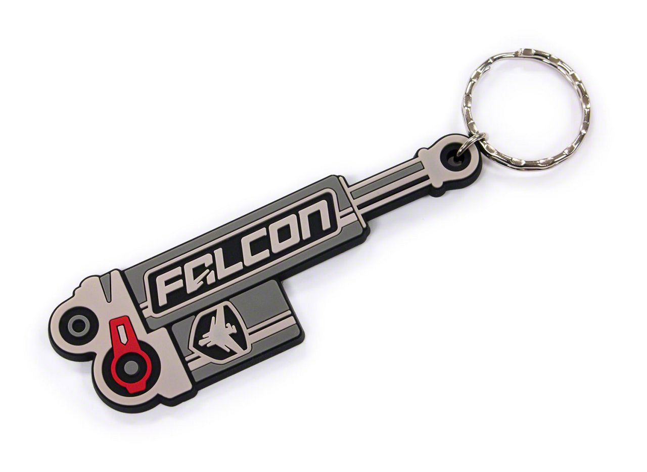 Falcon Shocks Jeep Wrangler Performance Shock Logo Keychain